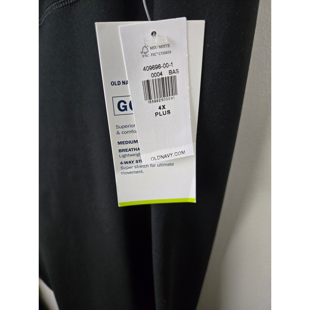 Old‎ Navy Active Elevate Go-Dry Leggings Black Plus 4X Medium Compression - Picture 8 of 9